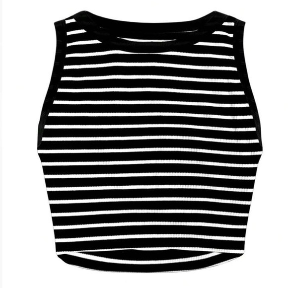Striped Round-Neck Tank Top - Picture 4 of 6